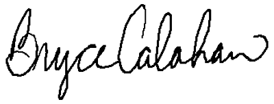 Signature Bryce Calahan